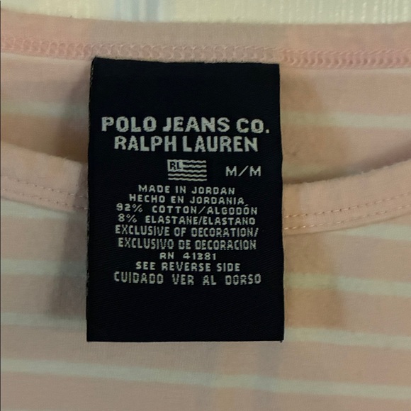 Classic Pink Striped Ralph Lauren Top - Picture 2 of 3